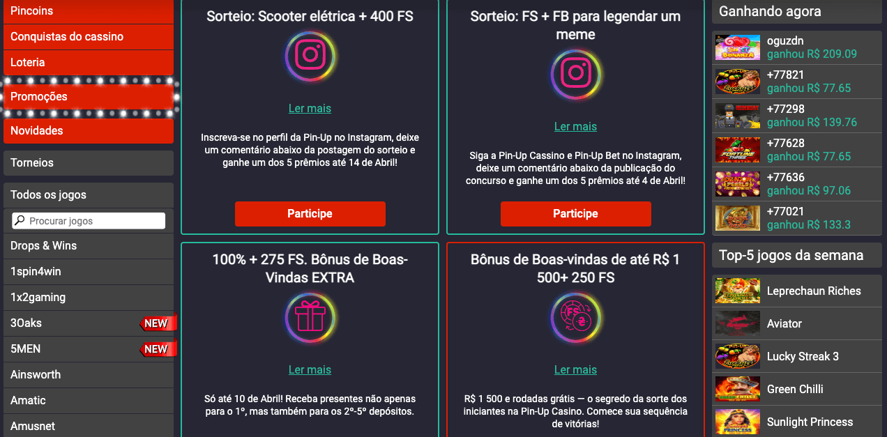 cassino online Pin Up